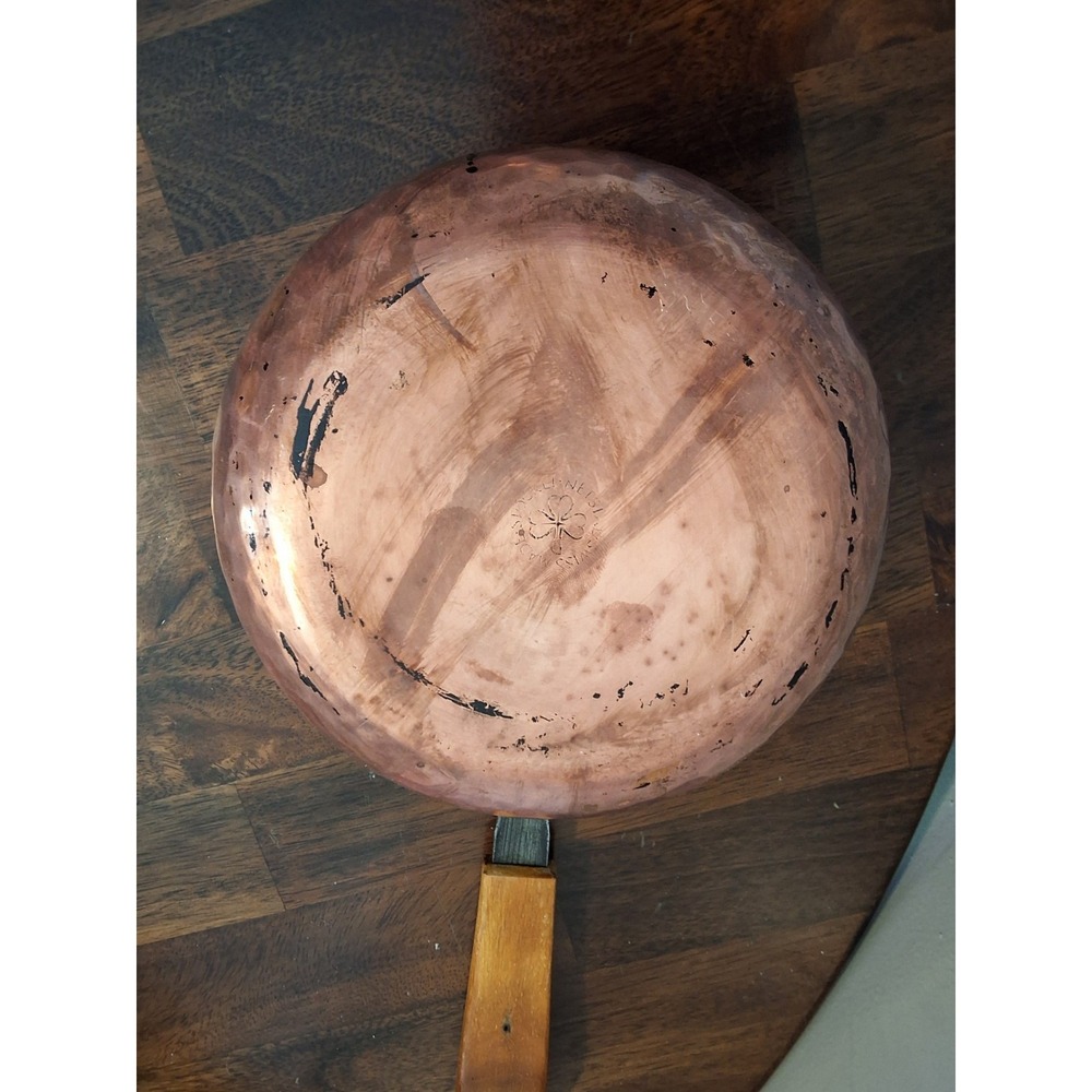 Vintage Stockli-Netstal Swiss Made Hammered Copper Fondue Pot W/ Stand. - Picture 7 of 10